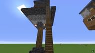 An iron farm with trading available (Image via Mojang)